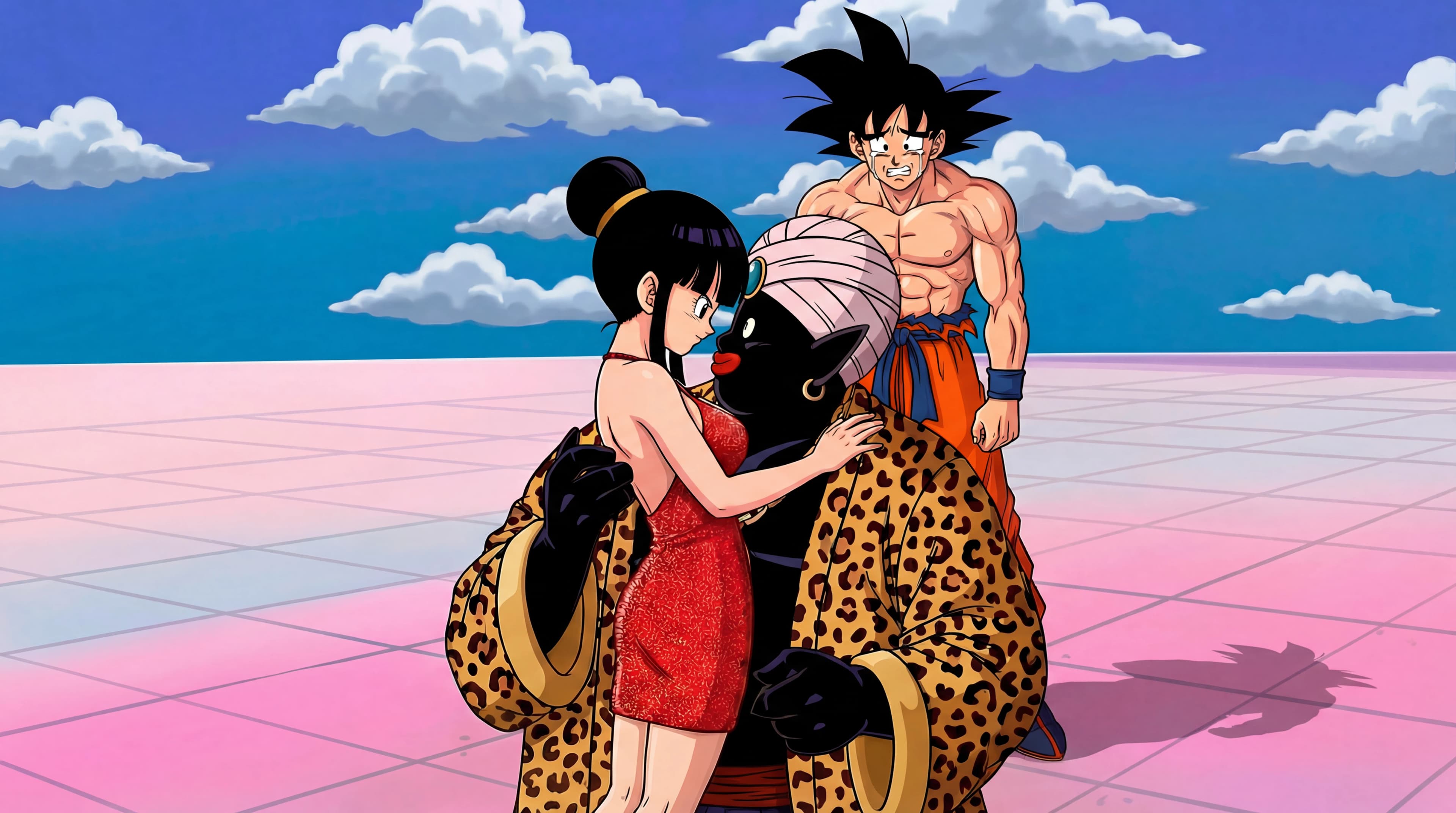 Mr. Popo Took Your Girl Chi-Chi and Goku scene